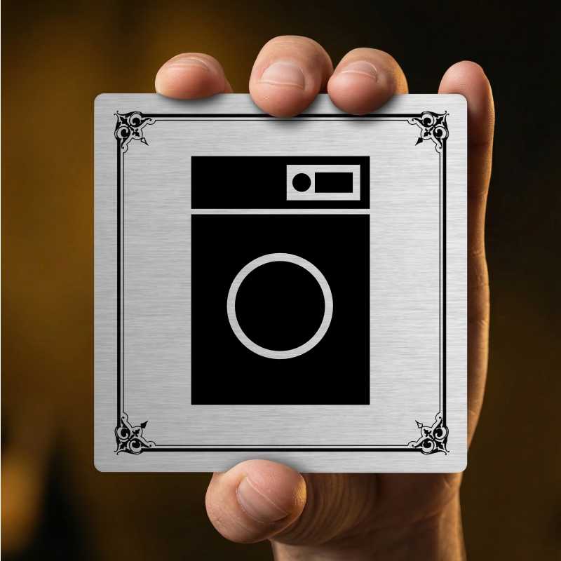 Prádelna, 80x80mm, bílá, Nevada